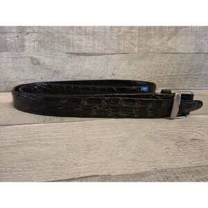 Kaufmanns Black Genuine Alligator Leather Belt Size 38